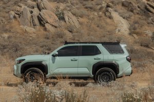 Toyota 4Runner Exterior Window Molle - Driver Side - DV8 Offroad - For DV8 Roof Rack - Black Powder Coated - `25-`26